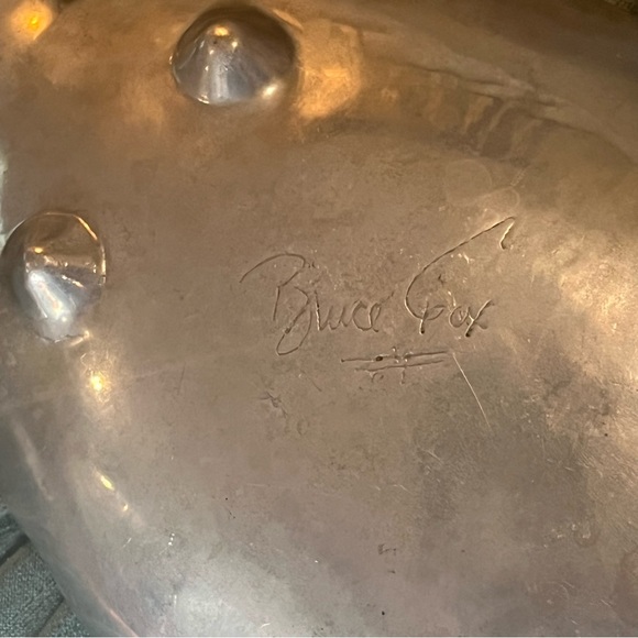 Vtg Pineapple Pewter Tray - Picture 3 of 13